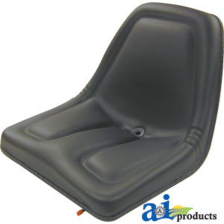 A & I PRODUCTS Seat, Michigan Style, w/ Slide Track, BLK 24.5" x18.5" x11.25" A-TMS444BL